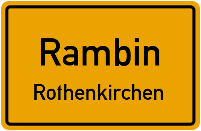 Straßenverzeichnis Rambin Rothenkirchen