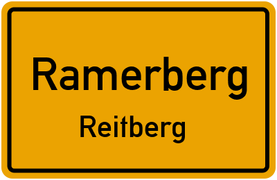 Ortsschild Ramerberg Reitberg