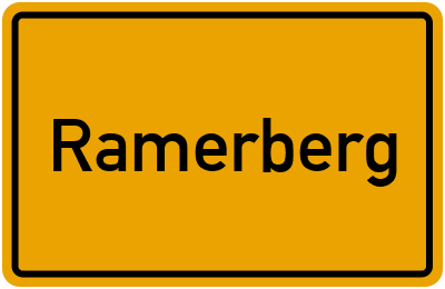 Ortsschild von Ramerberg in Bayern