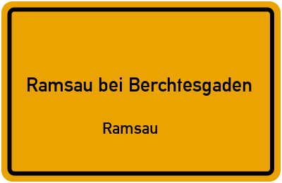 Straßenverzeichnis Ramsau bei Berchtesgaden Ramsau
