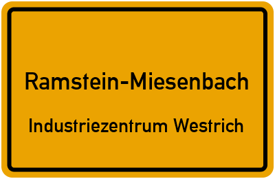 Straßenverzeichnis Ramstein-Miesenbach Industriezentrum Westrich