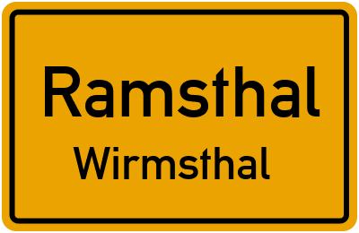 Straßenverzeichnis Ramsthal Wirmsthal