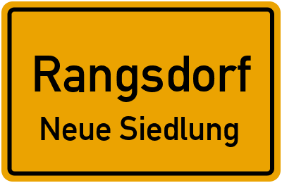 Straßenverzeichnis Rangsdorf Neue Siedlung