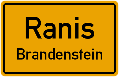 Straßenverzeichnis Ranis Brandenstein