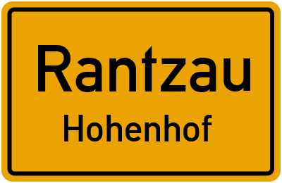 Straßenverzeichnis Rantzau Hohenhof