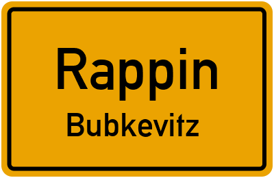 Straßenverzeichnis Rappin Bubkevitz
