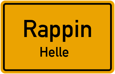 Straßenverzeichnis Rappin Helle