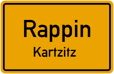 Straßenverzeichnis Rappin Kartzitz