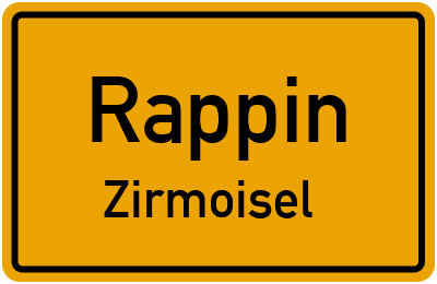 Straßenverzeichnis Rappin Zirmoisel