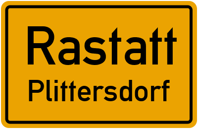 Straßenverzeichnis Rastatt Plittersdorf