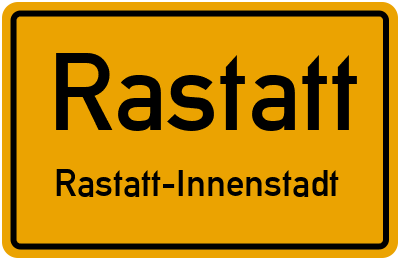 Straßenverzeichnis Rastatt Rastatt-Innenstadt