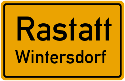 Straßenverzeichnis Rastatt Wintersdorf