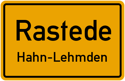 Straßenverzeichnis Rastede Hahn-Lehmden