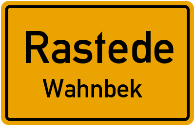 Straßenverzeichnis Rastede Wahnbek
