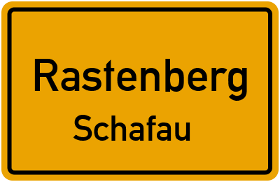 Straßenverzeichnis Rastenberg Schafau