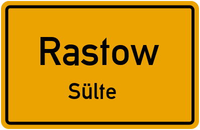 Straßenverzeichnis Rastow Sülte