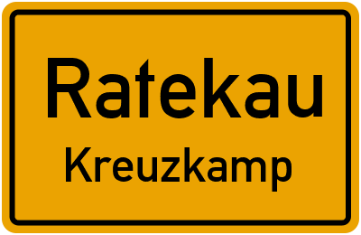 Ortsschild Ratekau Kreuzkamp