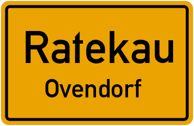 Ortsschild Ratekau Ovendorf