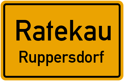 Ortsschild Ratekau Ruppersdorf