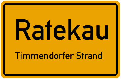 Straßenverzeichnis Ratekau Timmendorfer Strand