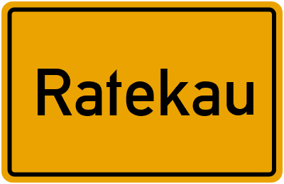 Ortsschild von Ratekau in Schleswig-Holstein