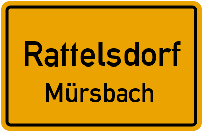 Ortsschild Rattelsdorf Mürsbach