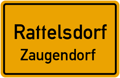 Ortsschild Rattelsdorf Zaugendorf