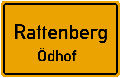 Ortsschild Rattenberg Ödhof