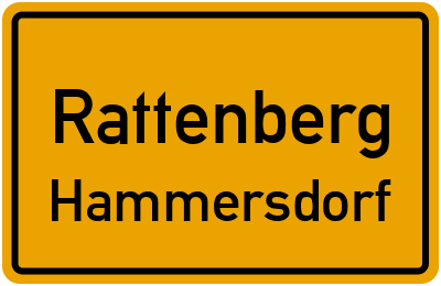Ortsschild Rattenberg Hammersdorf