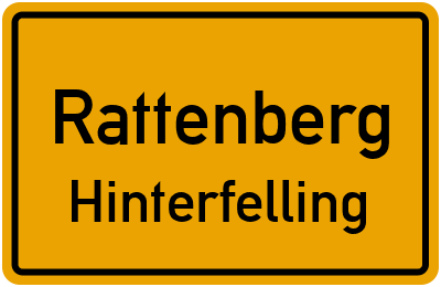 Ortsschild Rattenberg Hinterfelling