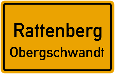 Ortsschild Rattenberg Obergschwandt