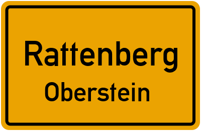 Ortsschild Rattenberg Oberstein