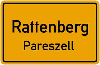 Ortsschild Rattenberg Pareszell