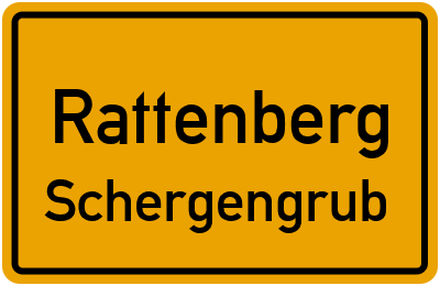 Ortsschild Rattenberg Schergengrub