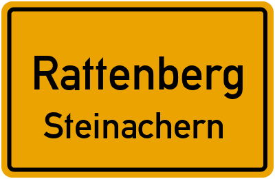 Ortsschild Rattenberg Steinachern