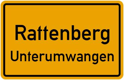 Straßenverzeichnis Rattenberg Unterumwangen