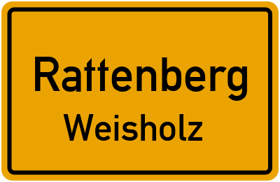 Ortsschild Rattenberg Weisholz