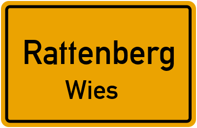 Ortsschild Rattenberg Wies
