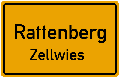 Ortsschild Rattenberg Zellwies