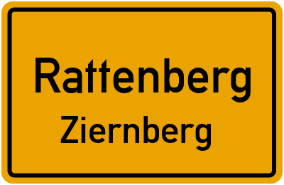 Ortsschild Rattenberg Ziernberg