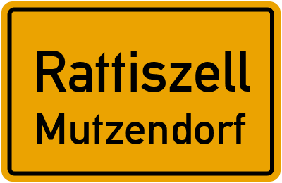 Straßenverzeichnis Rattiszell Mutzendorf