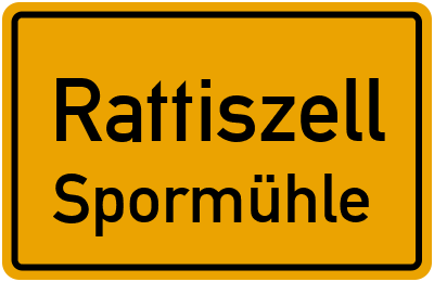 Straßenverzeichnis Rattiszell Spormühle