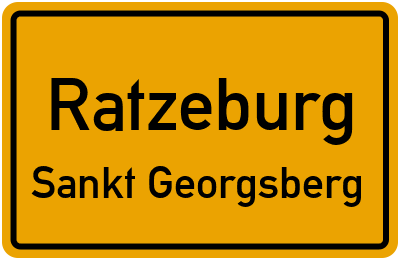 Straßenverzeichnis Ratzeburg Sankt Georgsberg