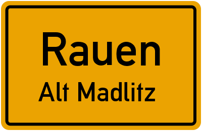 Straßenverzeichnis Rauen Alt Madlitz