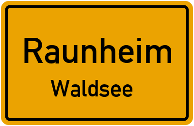Straßenverzeichnis Raunheim Waldsee