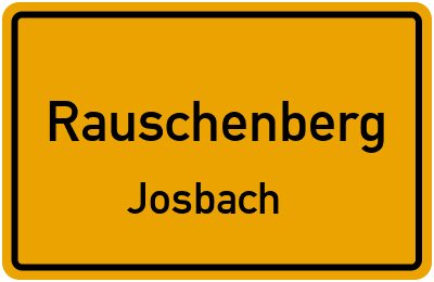 Ortsschild Rauschenberg Josbach