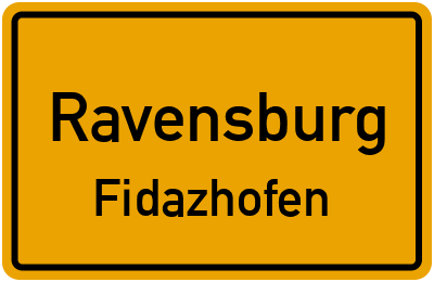 Straßenverzeichnis Ravensburg Fidazhofen