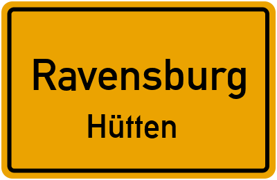 Straßenverzeichnis Ravensburg Hütten