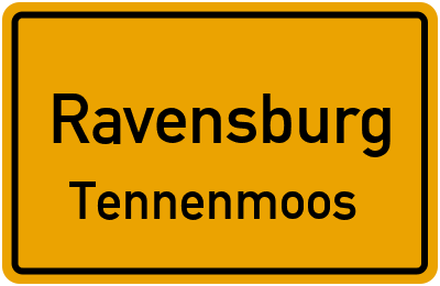 Straßenverzeichnis Ravensburg Tennenmoos
