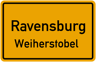 Straßenverzeichnis Ravensburg Weiherstobel